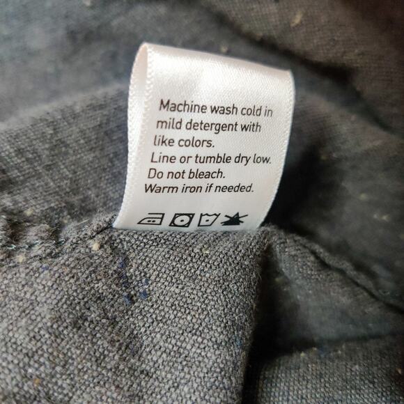 Men's Black Casual Button Down Shirt - Picture 8 of 9